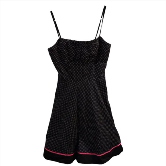 Ruby Rox black polka dot strap dress - Picture 1 of 3